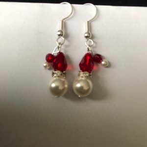 Iridescent Santa Hat Earrings