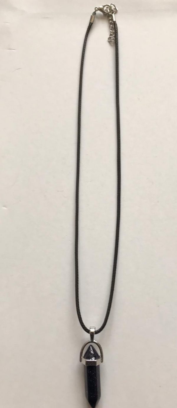 Wax Cord Necklace with Stone Pendant - Image 6
