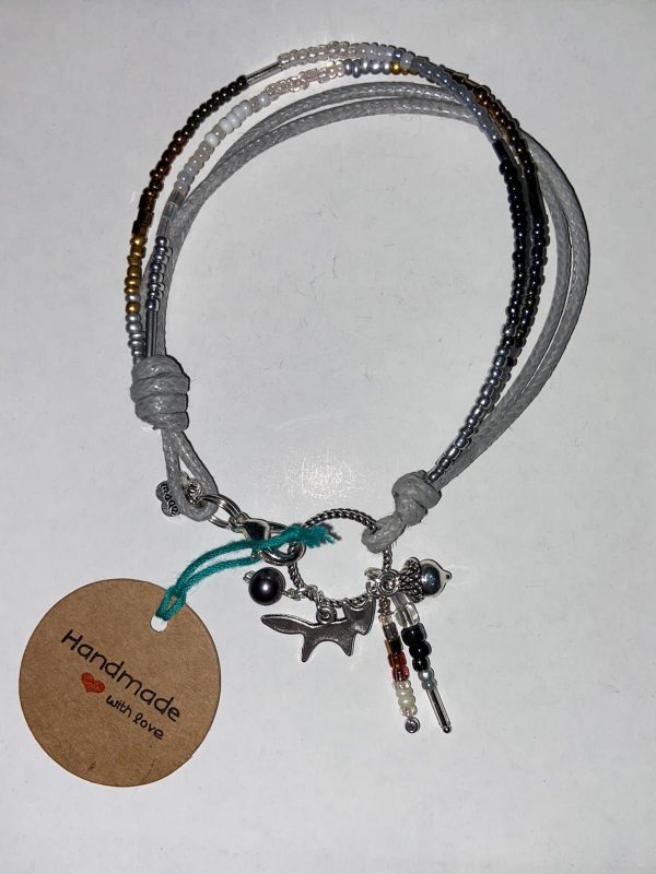 Bead & Cord Handmade Bracelet - Image 7