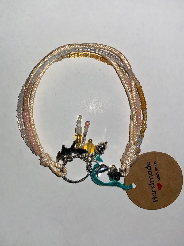 Bead & Cord Handmade Bracelet - Image 6