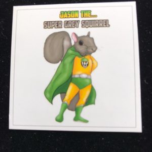 Jason The Super Grey Squirrel Magnet