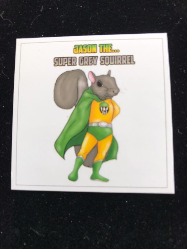 Jason The Super Grey Squirrel Magnet