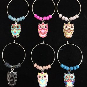 Set of 6 Handmade Wine Glass Charms