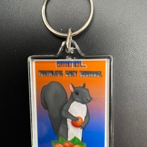Ruben The Toothless Grey Squirrel Keyring