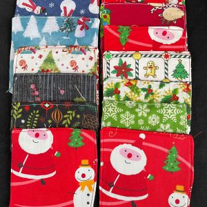 Handmade Fabric Christmas Coasters (12cm x 12cm)