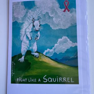 Fight Like a Squirrel Greeting Card