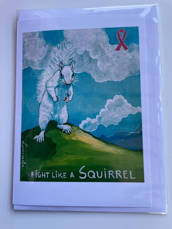 Fight Like a Squirrel Greeting Card