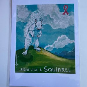 Fight Like a Squirrel A4 Print